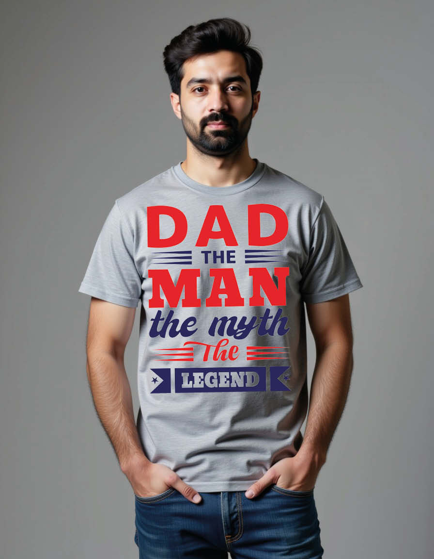 dad the man the myth the legend Classic Unisex Printed Graphic T-Shirt