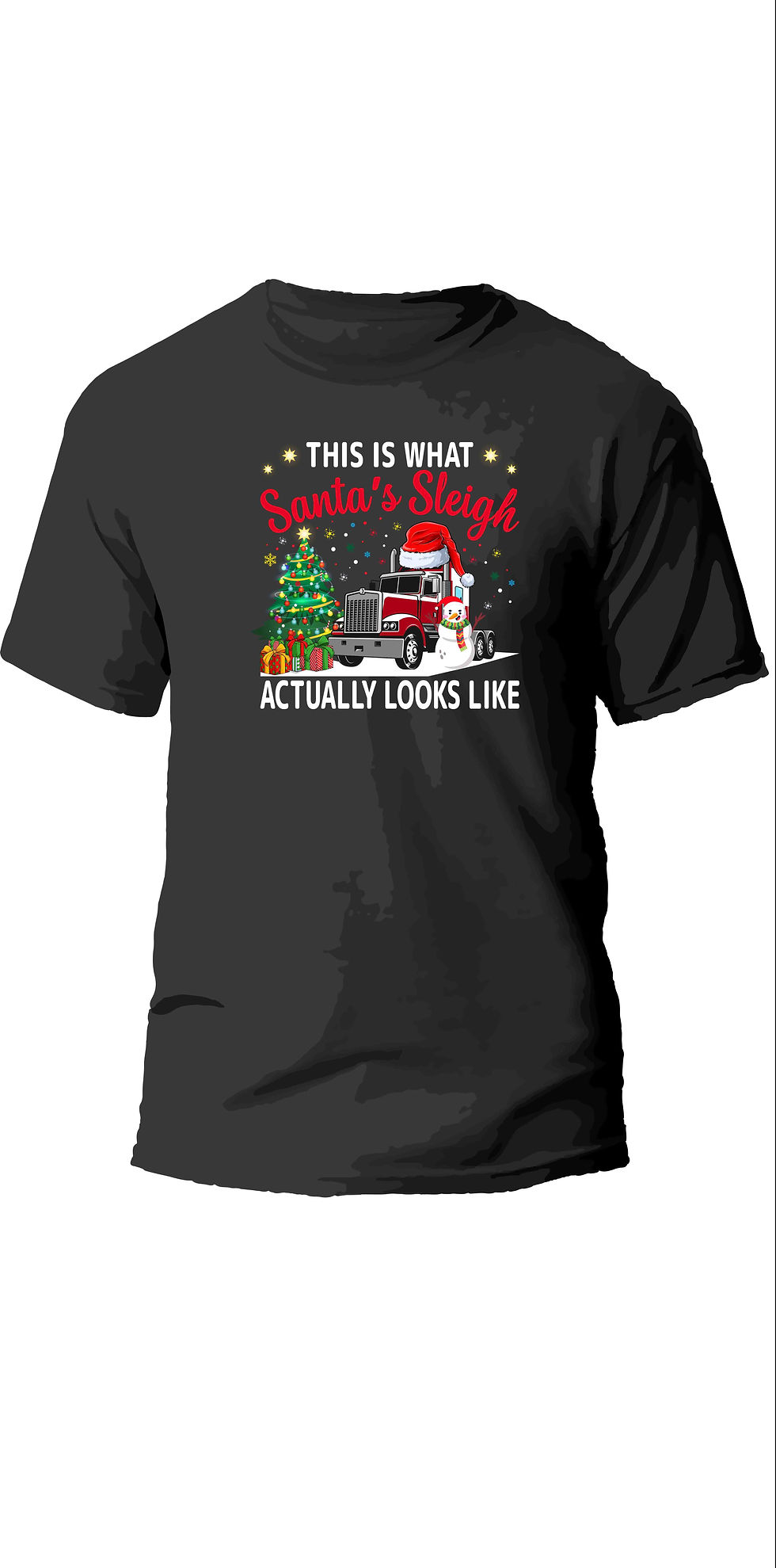 Thumbnail: This is what santa s sleigh actually looks like t shirt design.