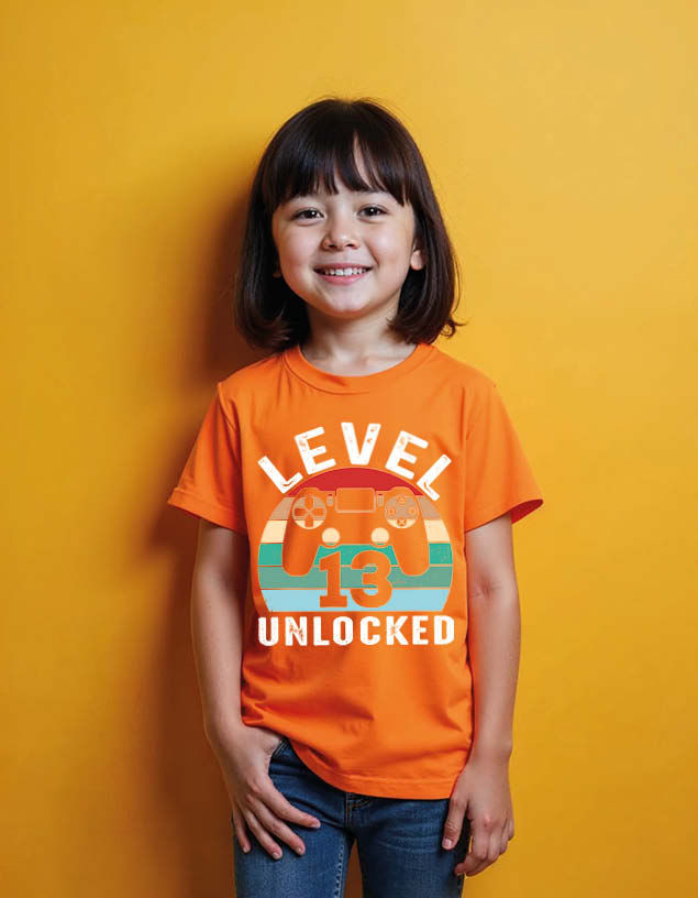 Thumbnail: level Unlocked Urban Unisex Printed Graphic T-Shirt For Mens Womens & Kids
