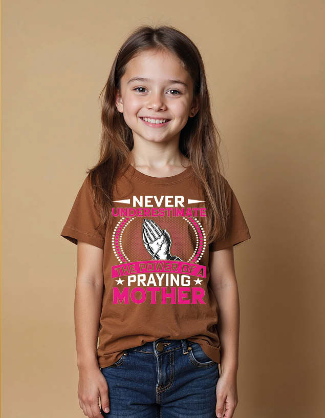 Thumbnail: Never understimate the power of a mother Unisex Printed Graphic T-Shirt