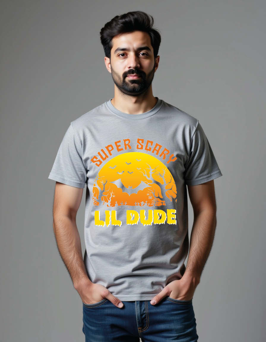 Thumbnail: super scary lil dude Unisex Printed Graphic T-Shirt for Mens,Womens & Kids