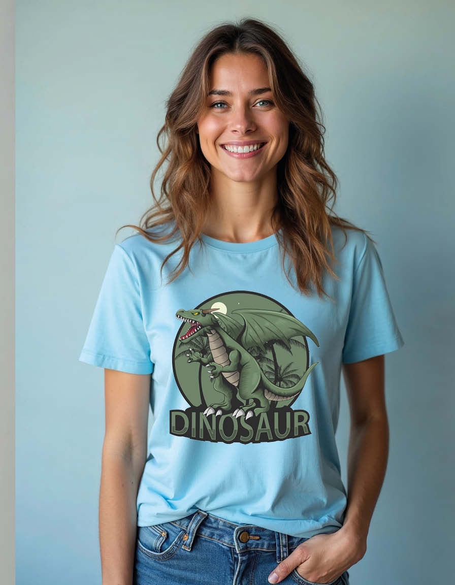 dinosaur Unisex Printed Graphic T-Shirt For Mens, Womens & Kids