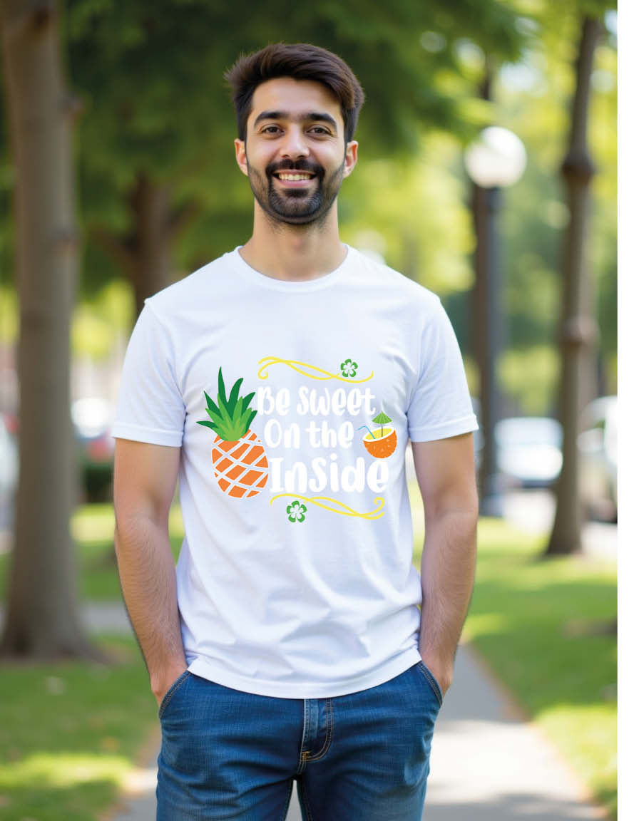 Thumbnail: be sweet on the inside Unisex Printed Graphic T-Shirt for Mens,Womens & Kids