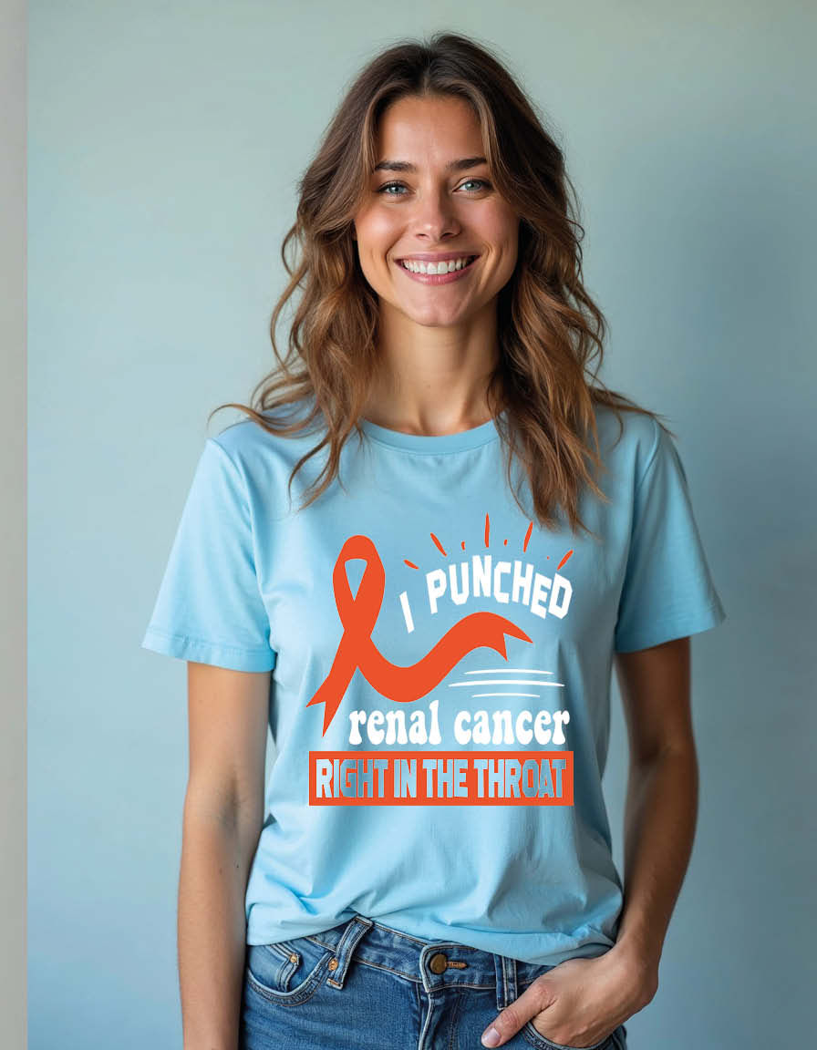 i punched renal cancer right in the throat Unisex Printed Graphic T-Shirt