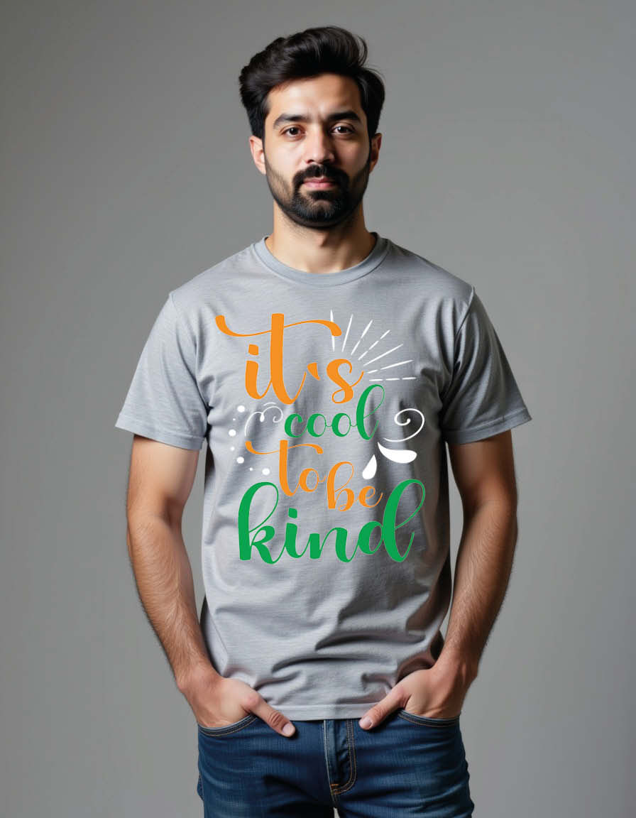 Thumbnail: it's cool to be kind Unisex Printed Graphic T-Shirt For Mens, Womens & Kids