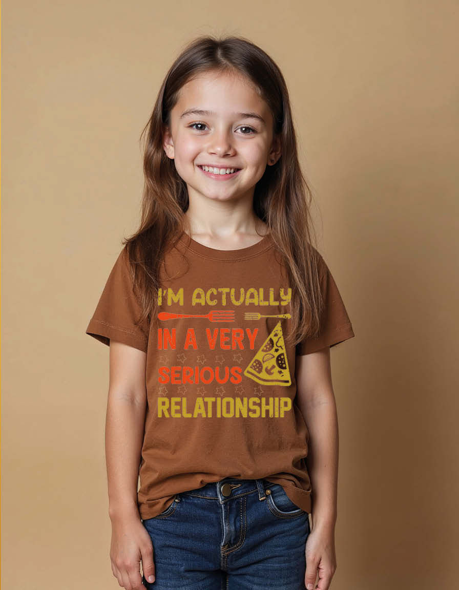 Thumbnail: i;m actually in a very serious relationship Unisex Printed Graphic T-Shirt