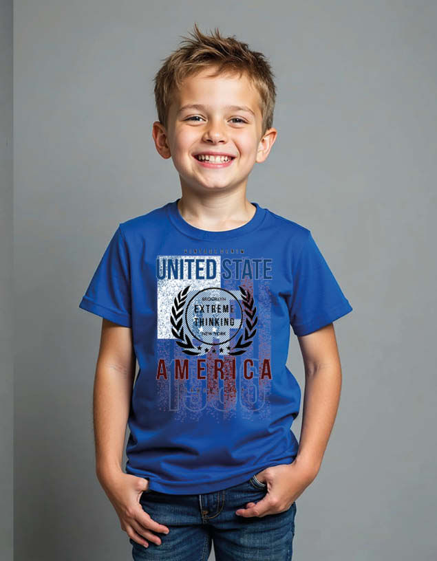 Thumbnail: vintage denim united state america extrem thinking Unisex Printed Graphic Tees