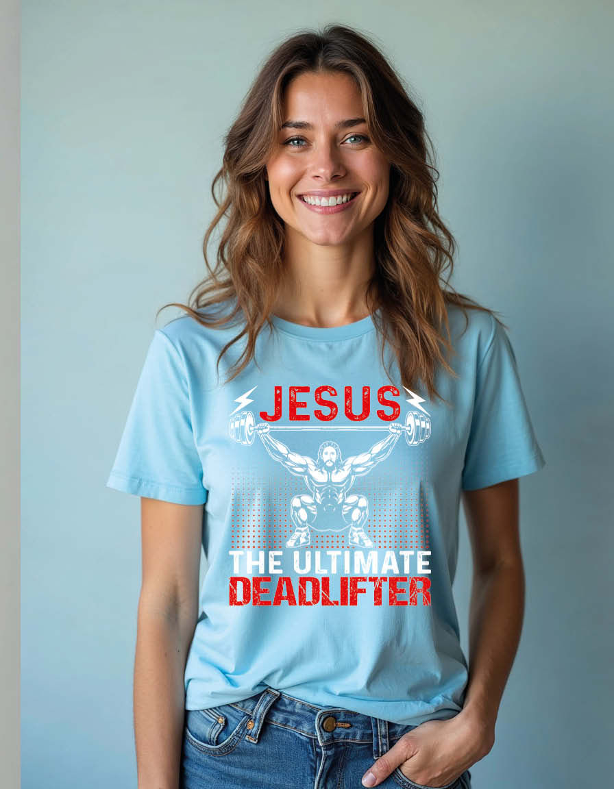 jesus the ultimate deadlifter Classic Unisex Printed Graphic T-Shirt