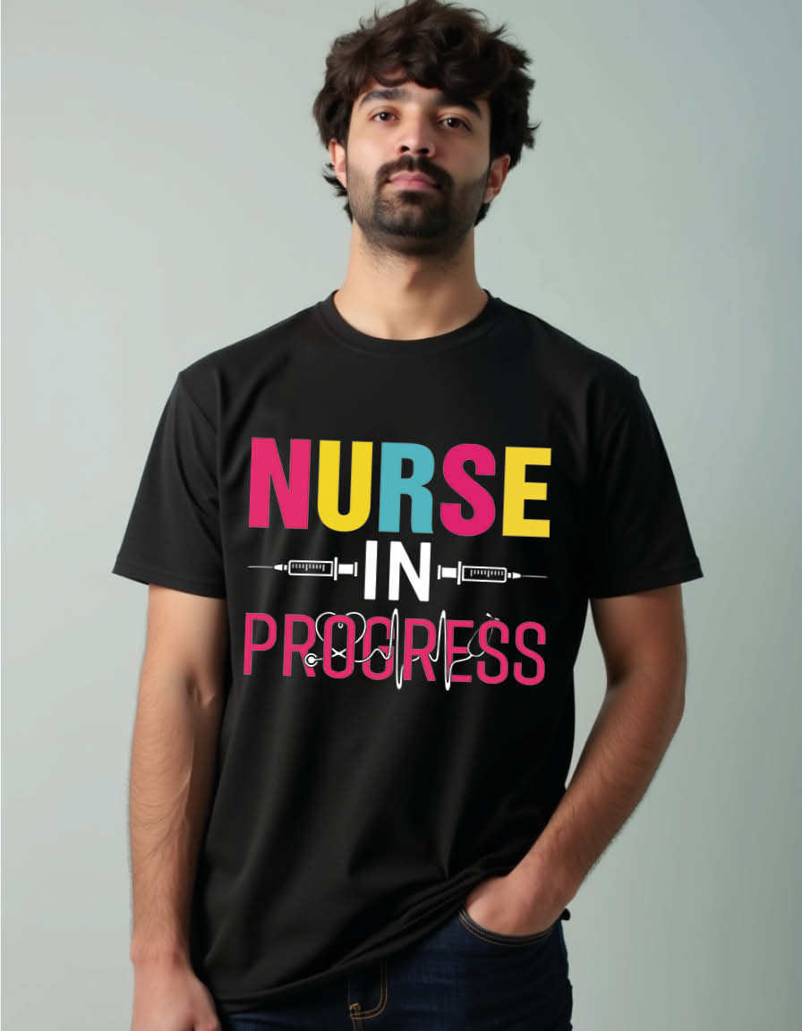 nurse in progress Unisex Printed Graphic T-Shirt For Men, Women & Kids