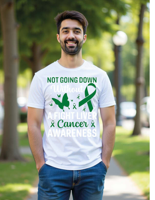 Thumbnail: not going dowm without a fight liver cancer awareness Unisex Printed t shirt