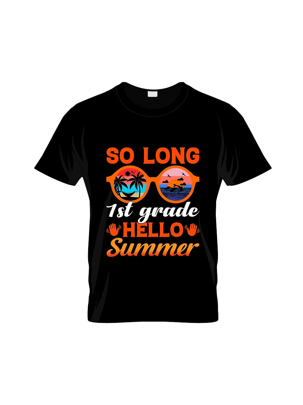 so long first grade hello summer typography printed t shirts