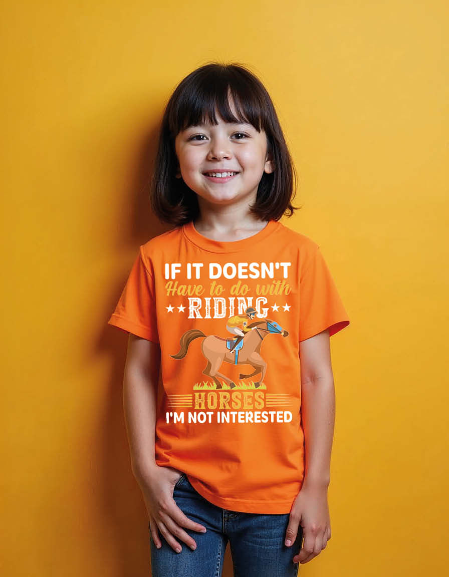 Thumbnail: if it doesn't have to do with riding horses i'm not interested Unisex T-Shirt