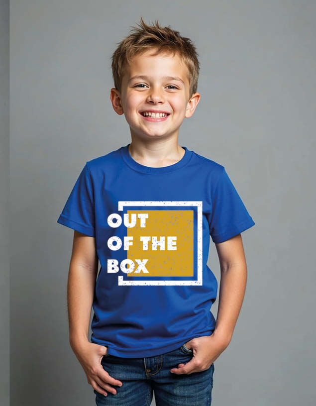 Thumbnail: out of the box Unisex Printed Graphic T-Shirt For Mens Womens & Kids