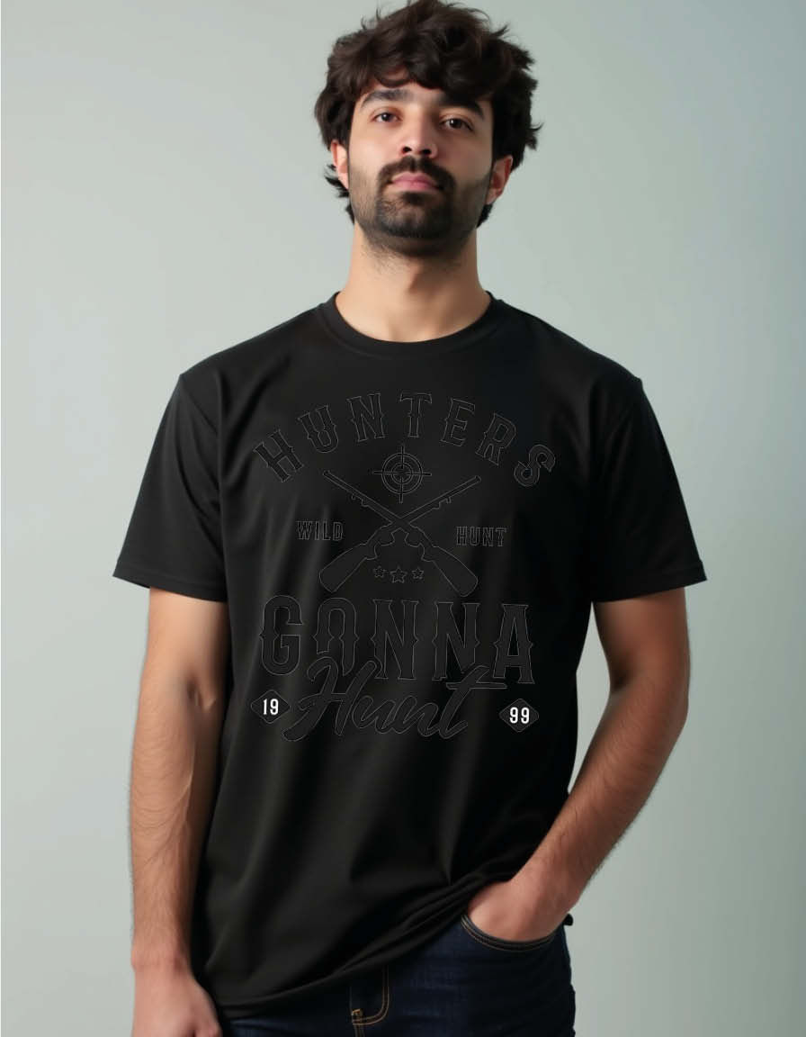 Thumbnail: hunters gonna hunt Unisex Printed Graphic T-Shirt For Mens, Womens & Kids