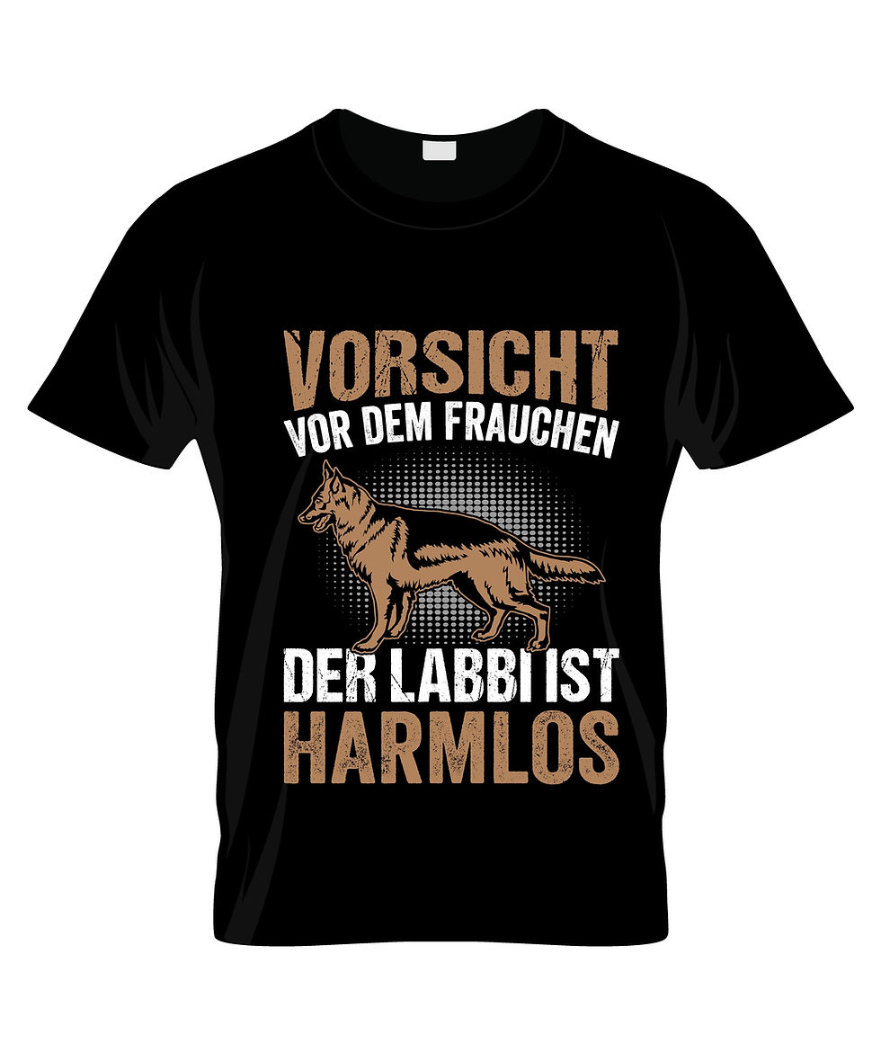 Thumbnail: German shepherd official dog colorful graphic tshirt tshirt print mockup.