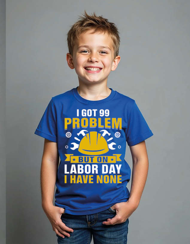 Thumbnail: i got problem but on labou day i have none Unisex Printed Graphic T-Shirt