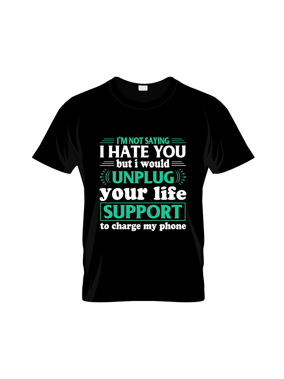 Thumbnail: I clapped because it's finshed not because i liked it typography printed t shirt