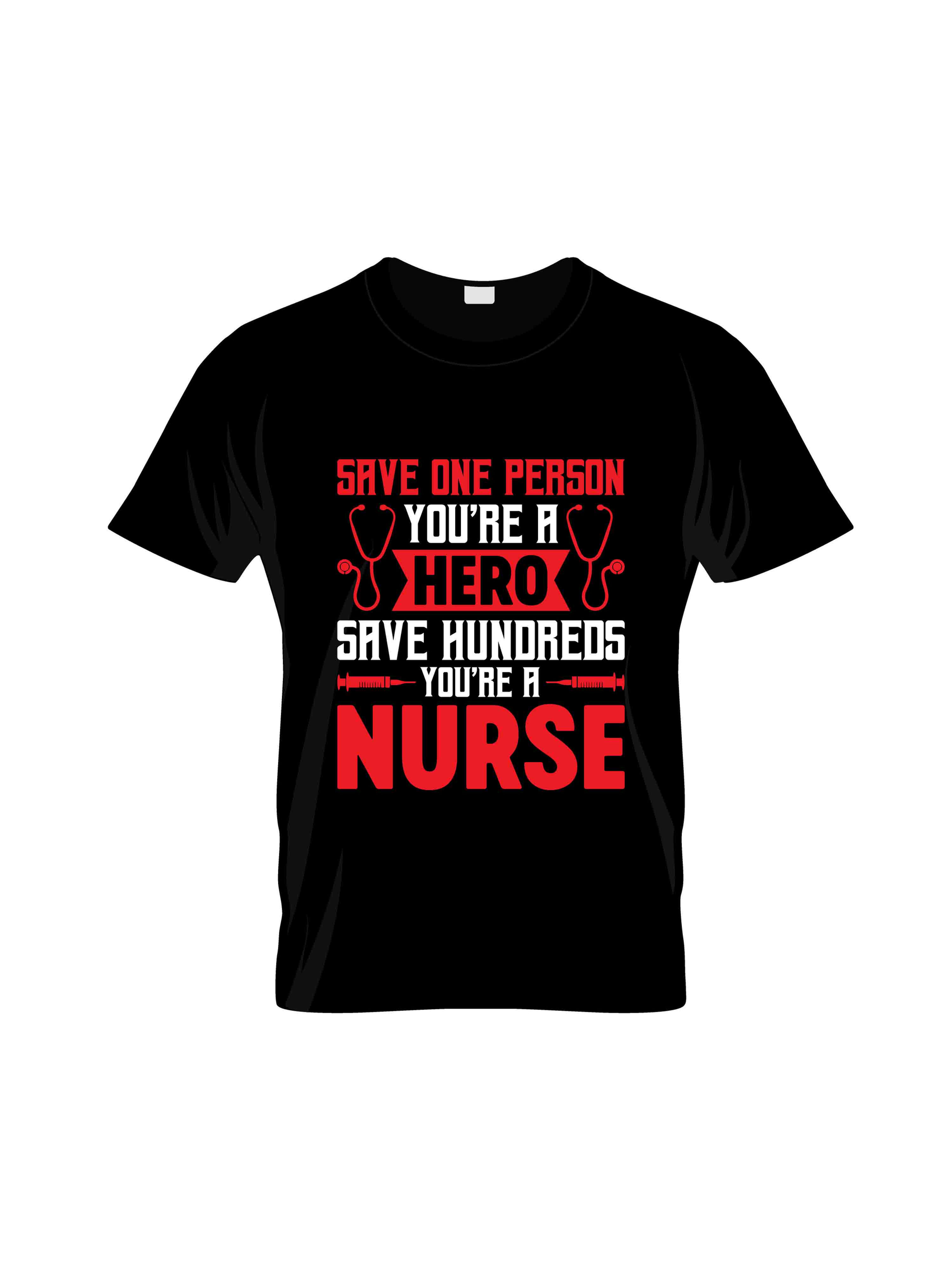 save one person your are a hero save hundreds your typography printed t shirts