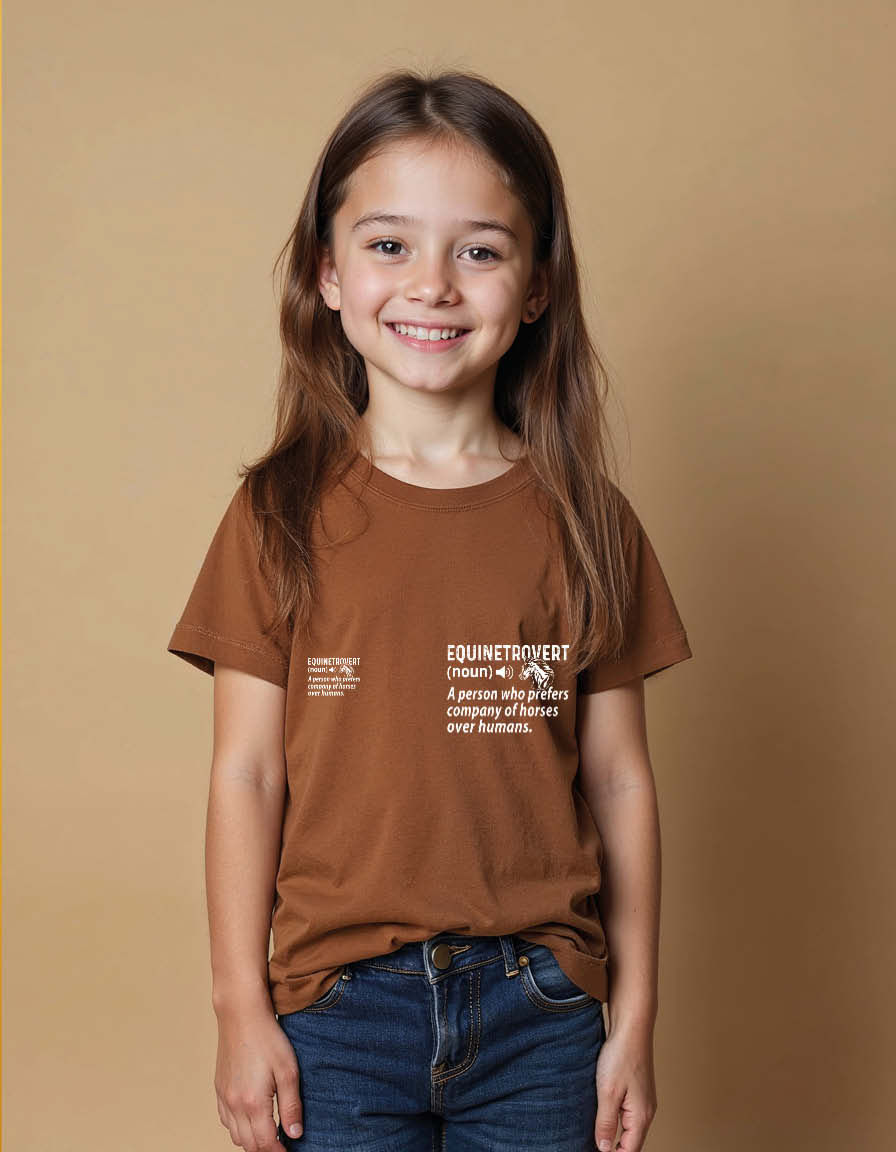 equinetrovert a person who prefers company of horses over humans Unisex Tees