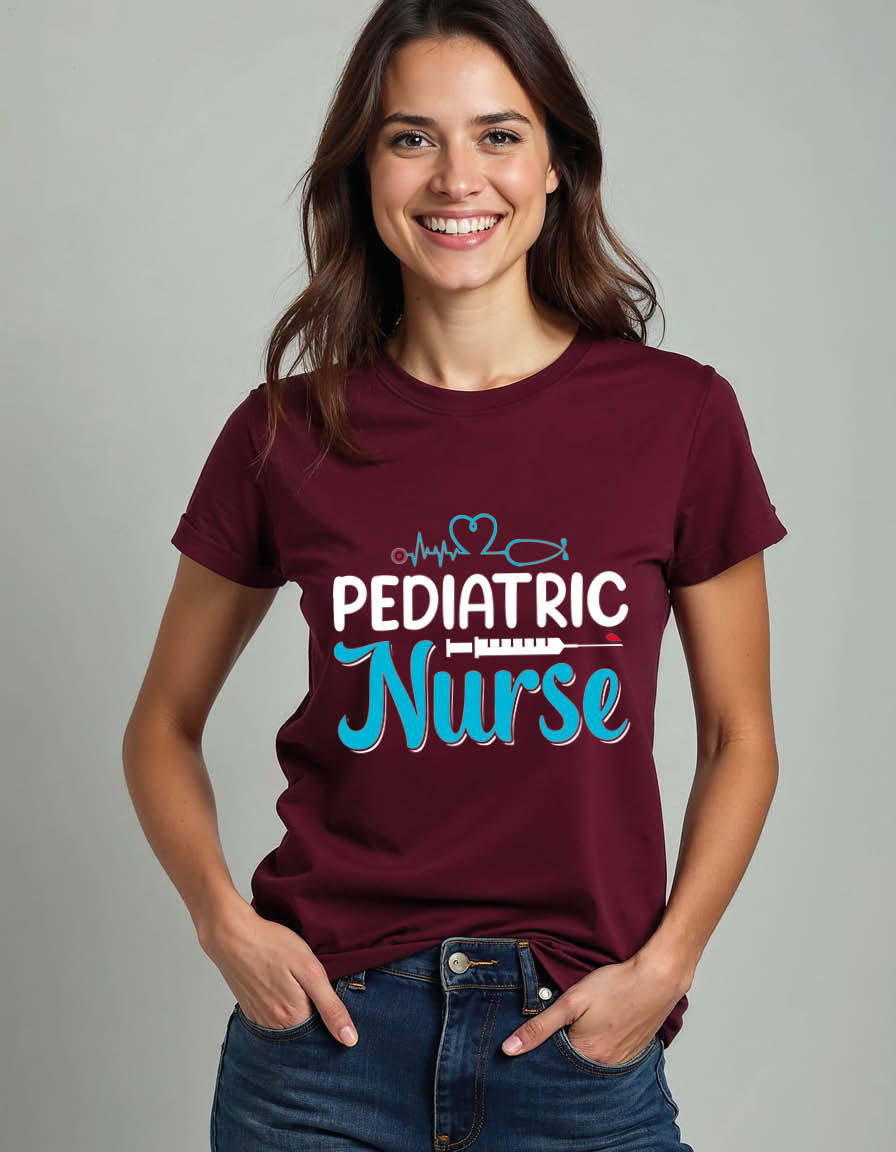 Thumbnail: pediatric nurse Unisex Printed Graphic T-Shirt For Mens, Womens & Kids