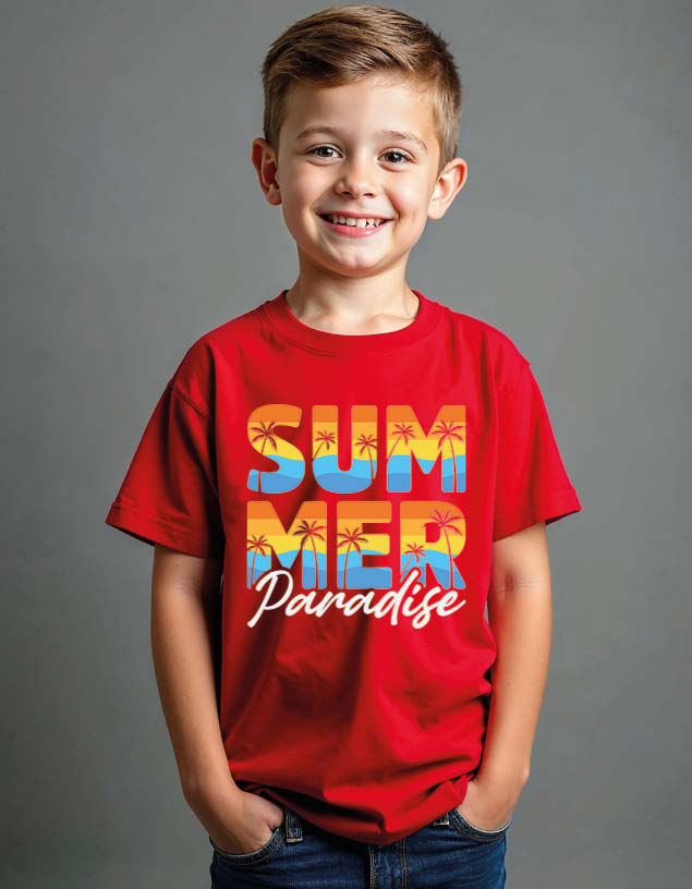summer paradise Unisex Printed Graphic T-Shirt for Mens,Womens & Kids