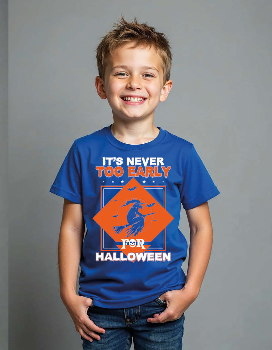 Thumbnail: it's never too early for halloween Premium Unisex Printed Graphic T-Shirt