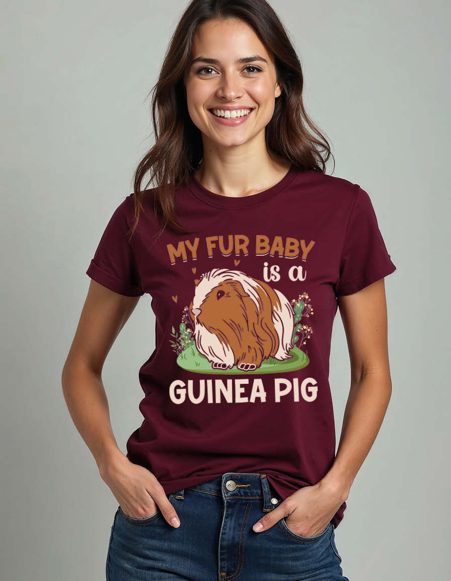 my fur baby is a guinea pig Unisex Graphic T-Shirt for Mens,Womens & Kids