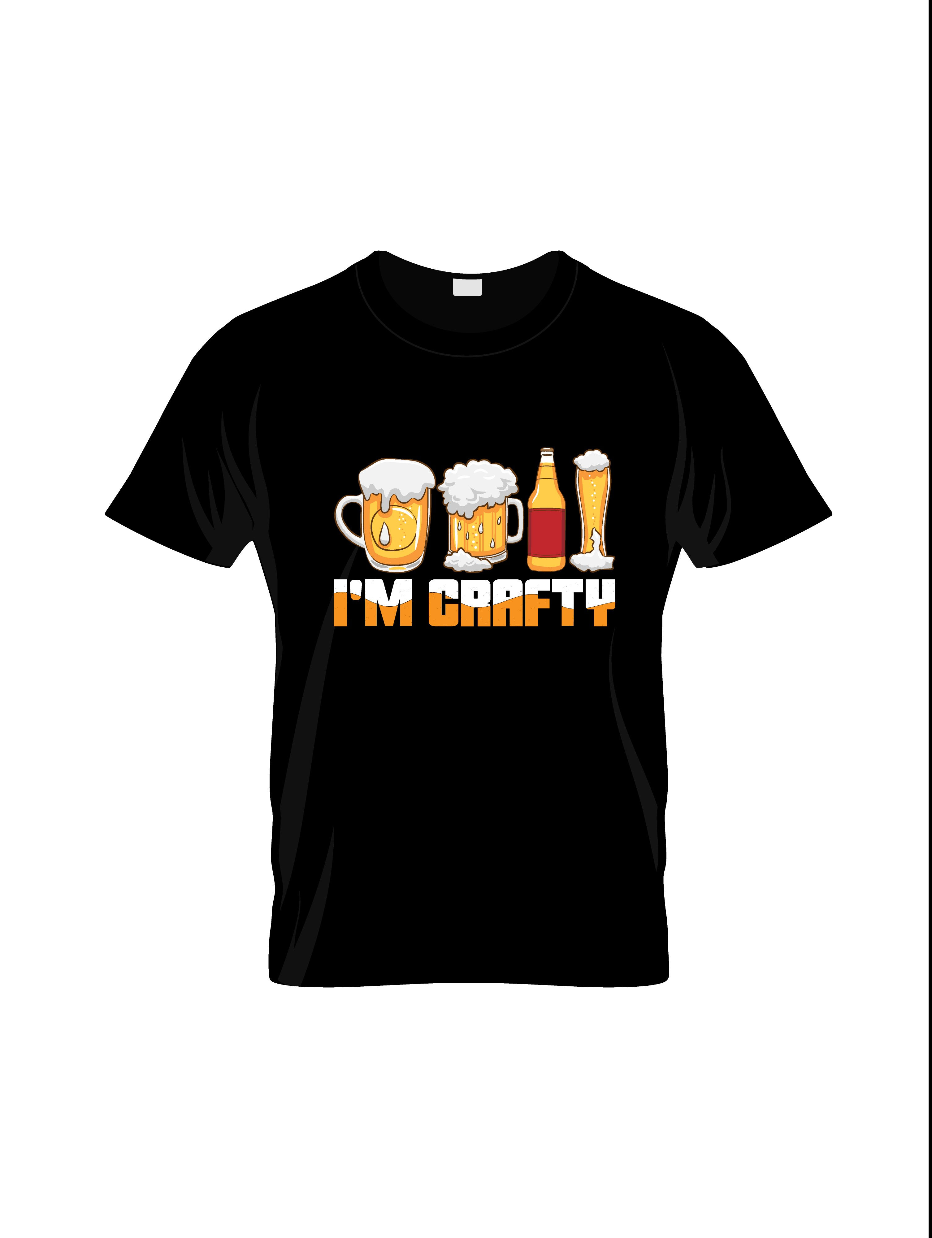 im crafty  graphic printed t shirts.