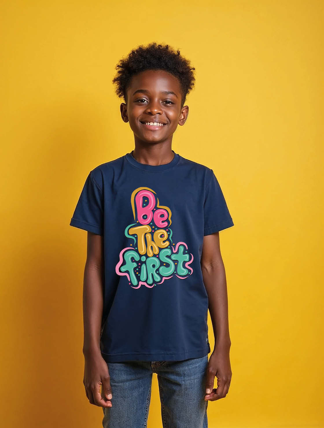 be the first Unisex Printed Graphic T-Shirt For Mens Womens & Kids