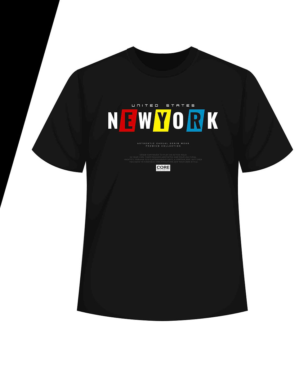 United states new york typography printed t shirts