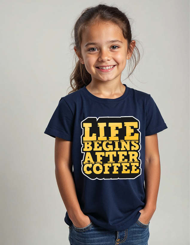 Thumbnail: life begins after coffee Classic Unisex Printed Graphic T-Shirt
