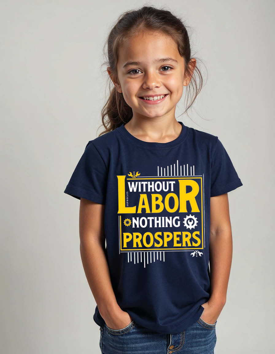 Without labor nopthing prospers Unisex Printed Graphic T-shirt