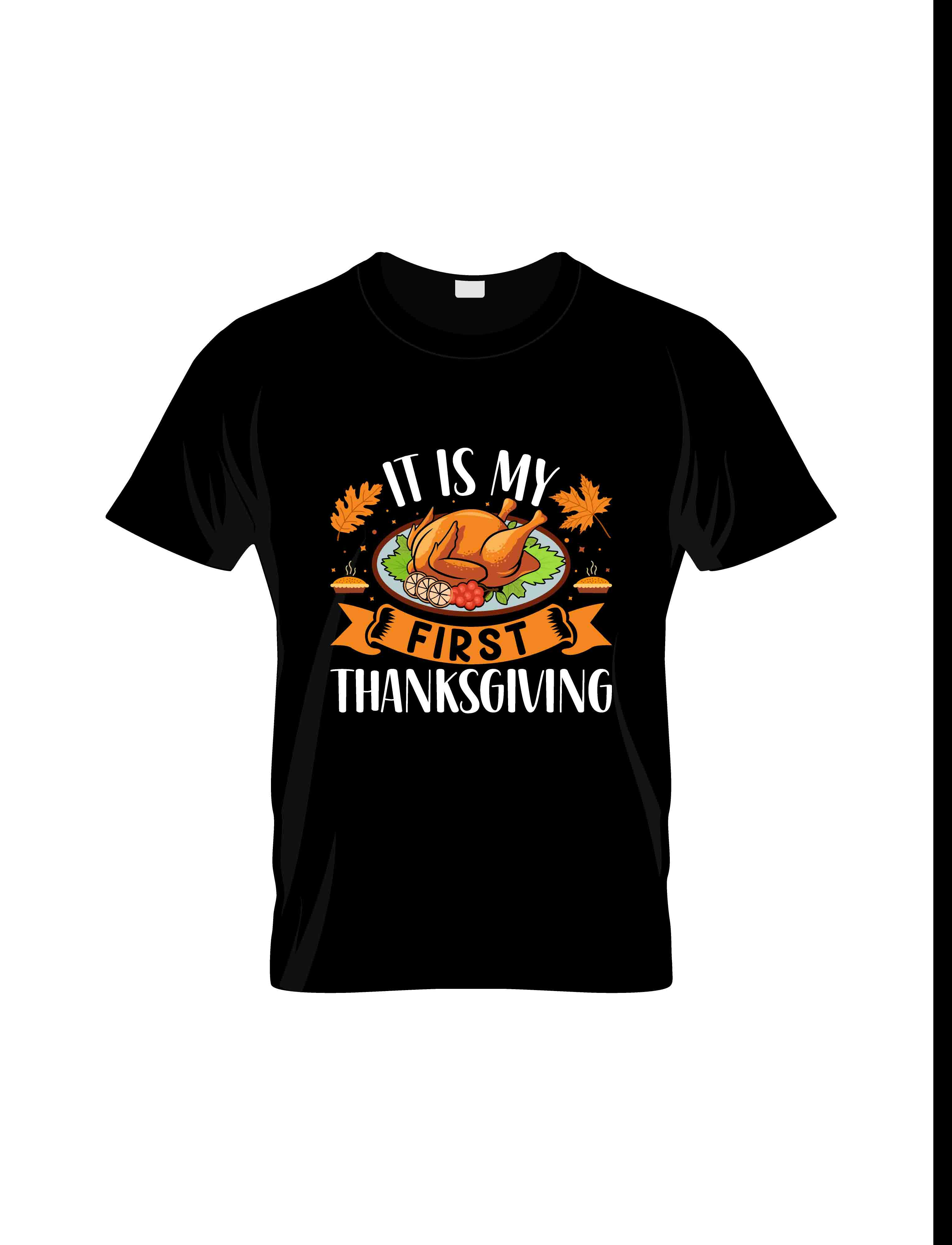its my first thanks giving graphic printed t shirts.