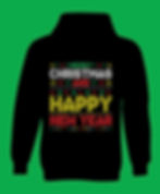 christmas and happy new year typography printed t shirts