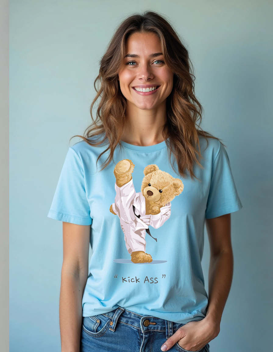 Thumbnail: kick ass Unisex Printed Graphic T-Shirt For Mens, Womens & Kids
