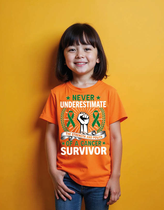 Thumbnail: never underestimate the strength and power of a cancer survivor unisex tees