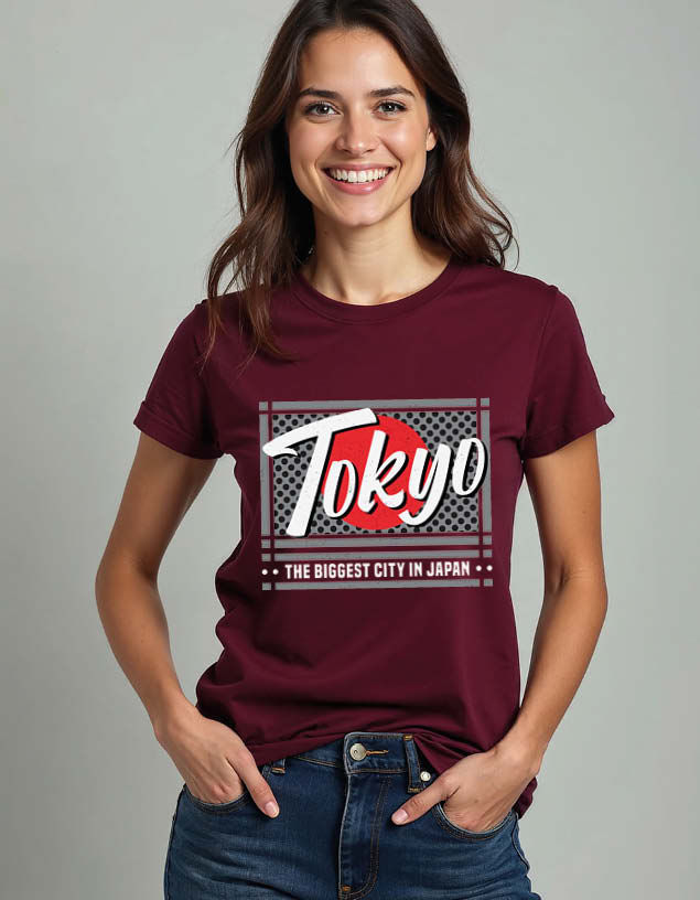 tokyo the biggest city in japan Classic Unisex Printed Graphic T-Shirt