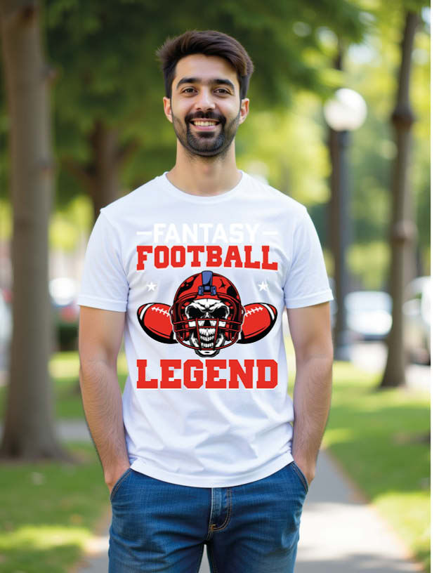 Thumbnail: Fantasy football legend Unisex Printed Graphic T-shirt