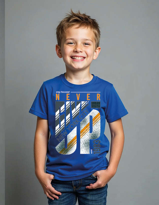 Thumbnail: never give up new york city Unisex Printed Graphic T-Shirt for Mens,Womens & Kid