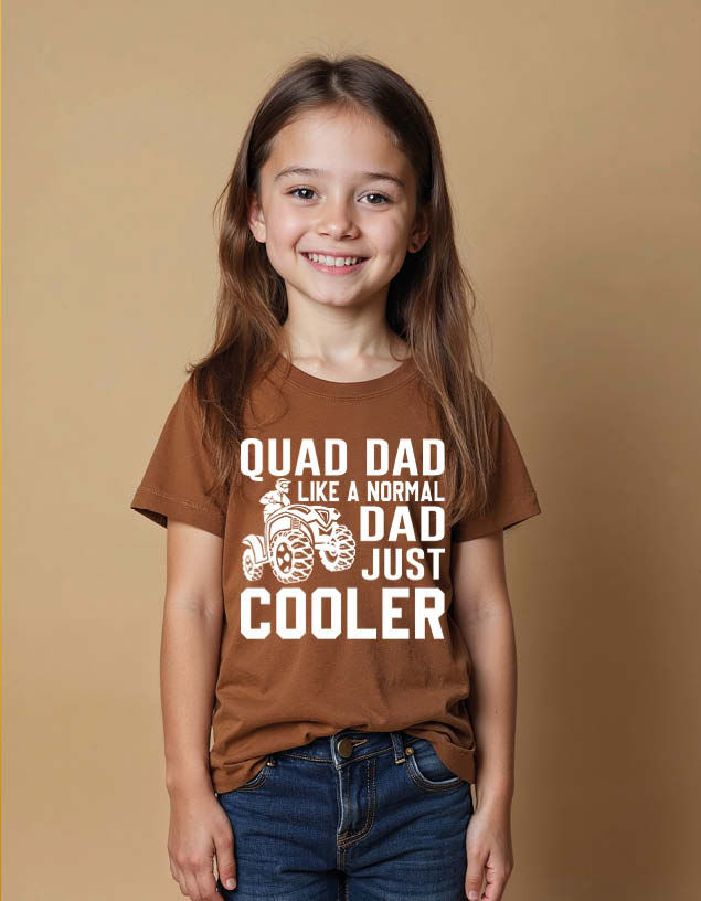 Thumbnail: Quad dad like a normal dad just cooler Unisex Printed Graphic T-shirt