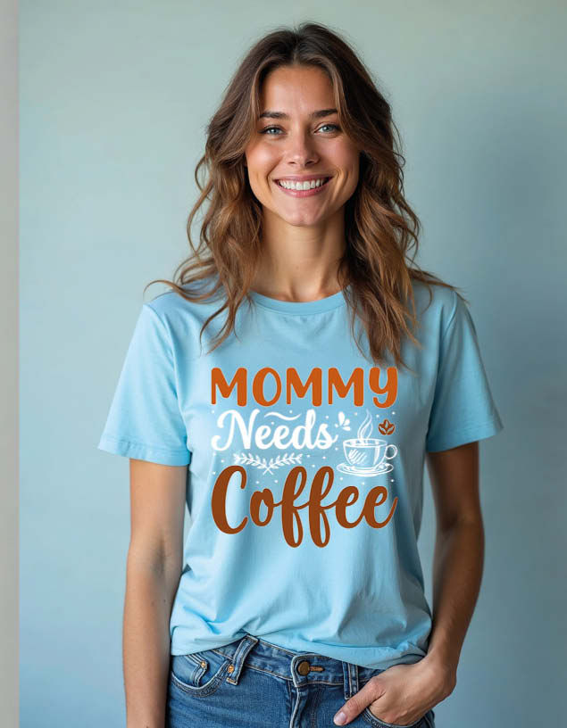 Thumbnail: Mommy needs coffee Unisex Printed Graphic T-Shirt