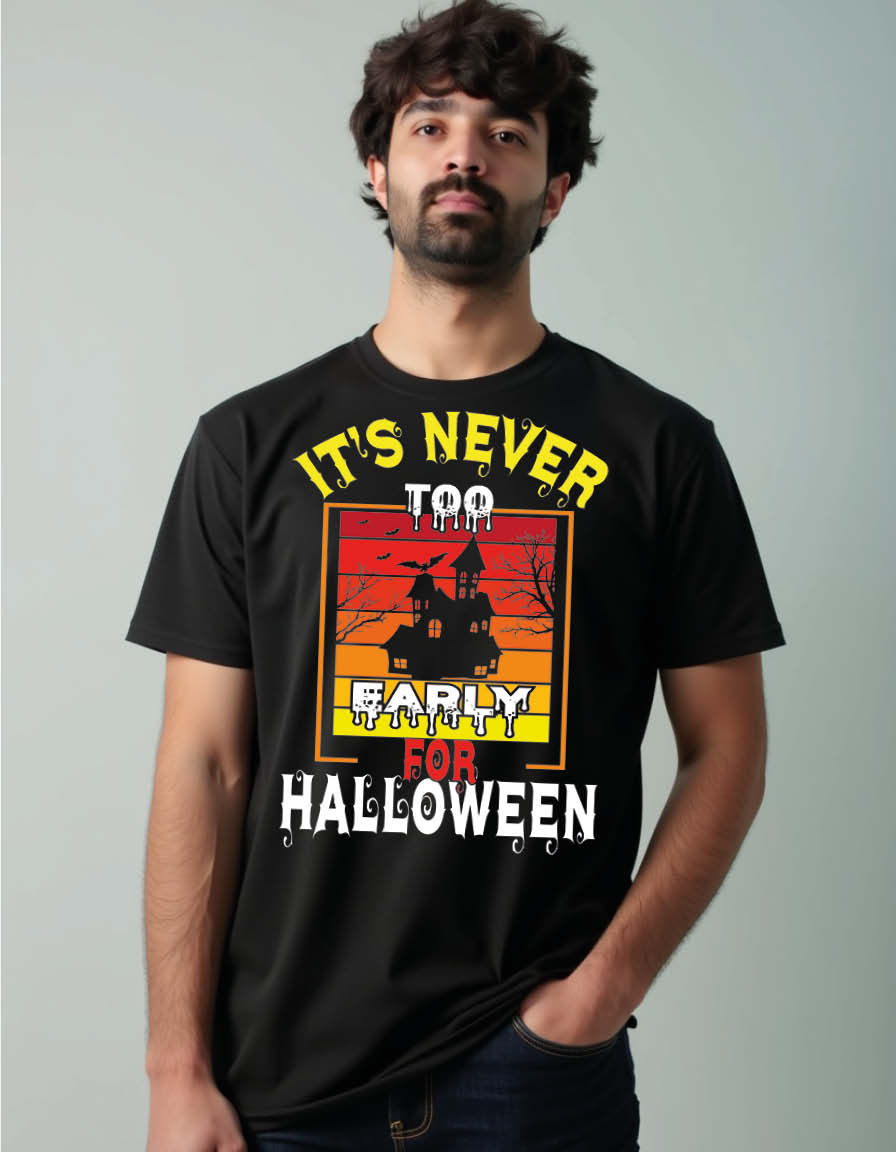 Thumbnail: it's never too early for halloween Classic Unisex Printed Graphic T-Shirt
