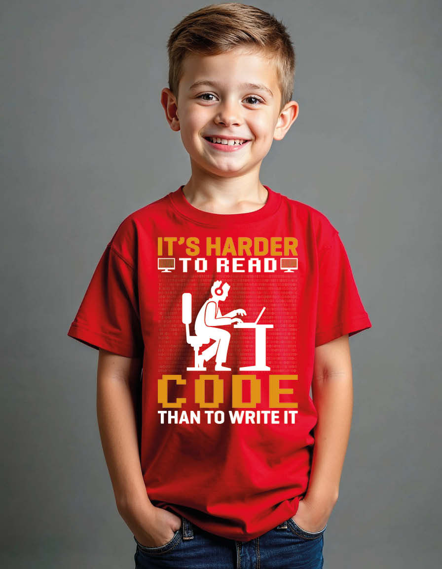 Thumbnail: it's harder to read code than to write it Unisex Printed Graphic T-Shirt