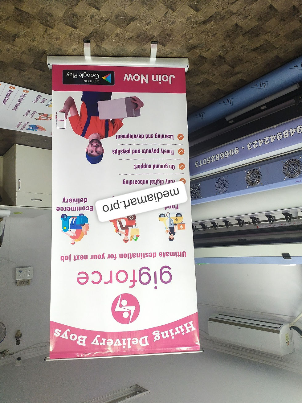 Thumbnail: Retractable Roll Up Banner Stand for Coaching Centers in Narayanguda, Hyderabad