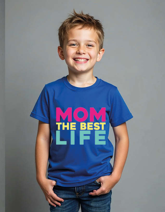 Thumbnail: Mom the best life Unisex Printed Graphic T-shirt