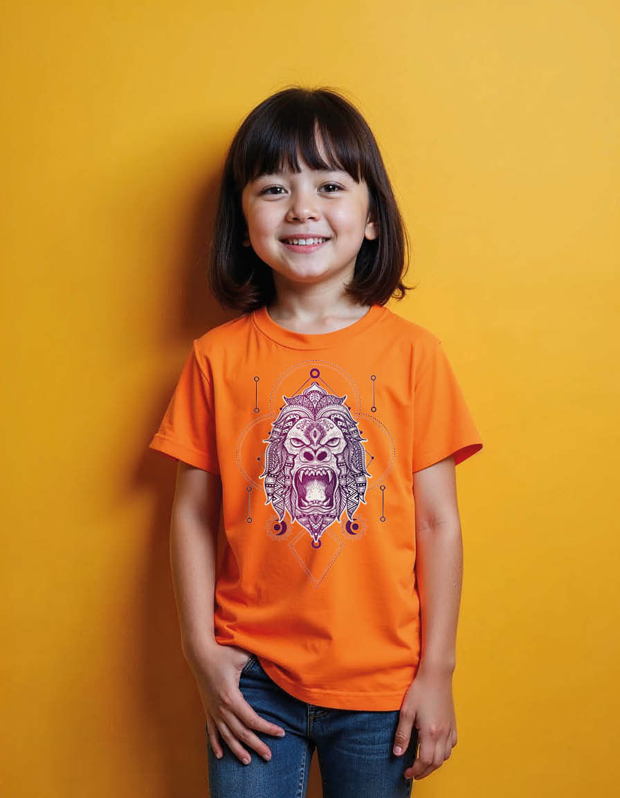 Intricate Tribal Lion Unisex Printed Graphic T-Shirt for Mens,Womens & Kids