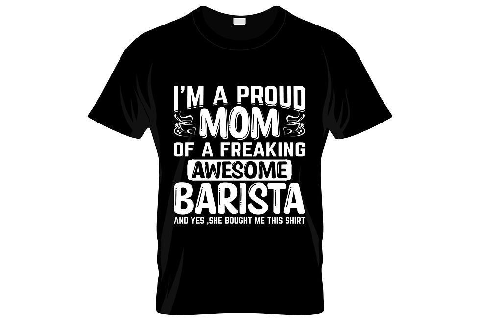 Thumbnail: Barista coffee t shirt design barista coffee poster design barista shirt design