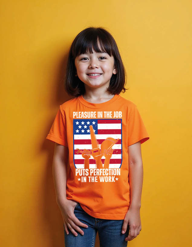 Thumbnail: pleasure in the job puts perfection in the work Unisex Printed Graphic T-Shirt