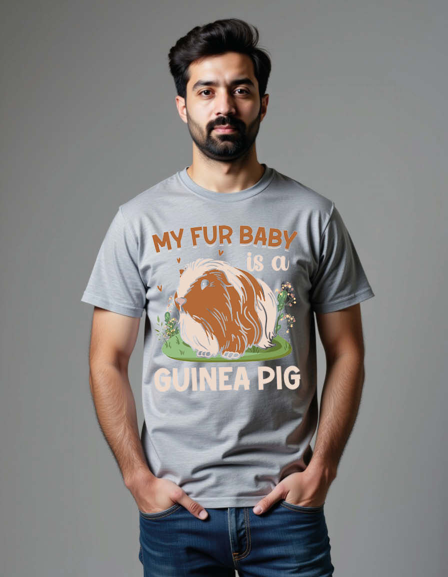 Thumbnail: my fur baby is a guinea pig Unisex Graphic T-Shirt for Mens,Womens & Kids