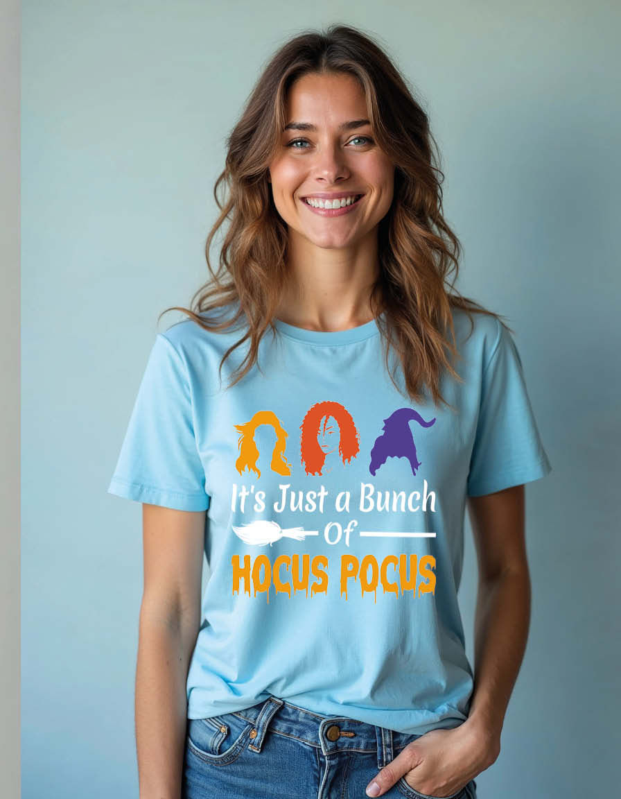 Thumbnail: it's just a bunch of hocus pocus Casual Unisex Printed Graphic T-Shirt